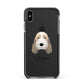Petit Basset Griffon Vendeen Personalised Apple iPhone Xs Max Impact Case Black Edge on Black Phone