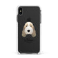 Petit Basset Griffon Vendeen Personalised Apple iPhone Xs Max Impact Case White Edge on Black Phone