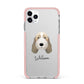 Petit Basset Griffon Vendeen Personalised iPhone 11 Pro Max Impact Pink Edge Case