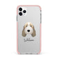 Petit Basset Griffon Vendeen Personalised iPhone 11 Pro Max Impact Pink Edge Case