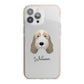 Petit Basset Griffon Vendeen Personalised iPhone 13 Pro Max TPU Impact Case with Pink Edges