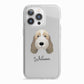 Petit Basset Griffon Vendeen Personalised iPhone 13 Pro TPU Impact Case with White Edges