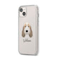 Petit Basset Griffon Vendeen Personalised iPhone 14 Plus Clear Tough Case Starlight Angled Image