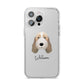 Petit Basset Griffon Vendeen Personalised iPhone 14 Pro Max Clear Tough Case Silver