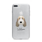 Petit Basset Griffon Vendeen Personalised iPhone 7 Plus Bumper Case on Silver iPhone
