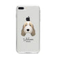 Petit Basset Griffon Vendeen Personalised iPhone 8 Plus Bumper Case on Silver iPhone