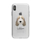 Petit Basset Griffon Vendeen Personalised iPhone X Bumper Case on Silver iPhone Alternative Image 1