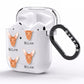 Pharaoh Hound Icon with Name AirPods Clear Case Side Image