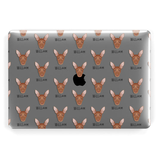 Pharaoh Hound Icon with Name Apple MacBook Case