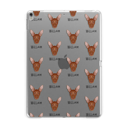 Pharaoh Hound Icon with Name Apple iPad Silver Case