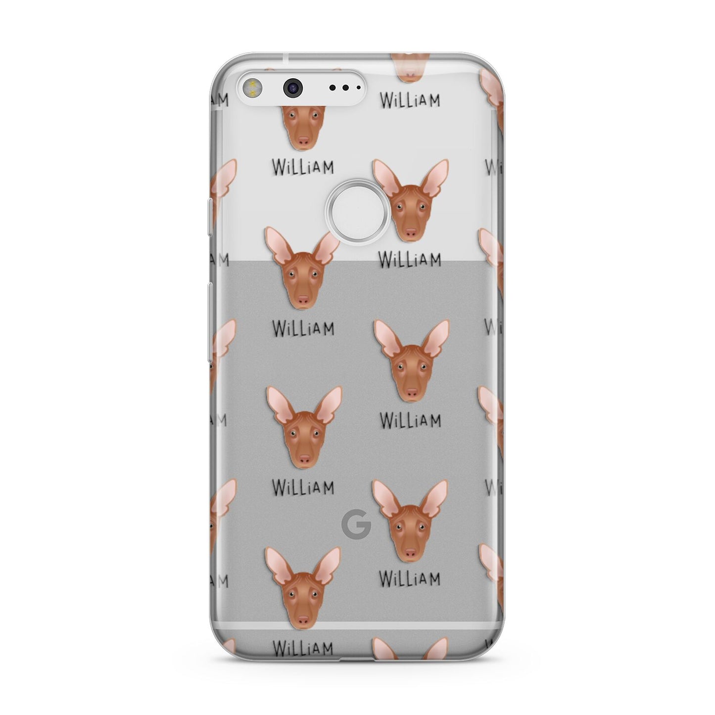 Pharaoh Hound Icon with Name Google Pixel Case
