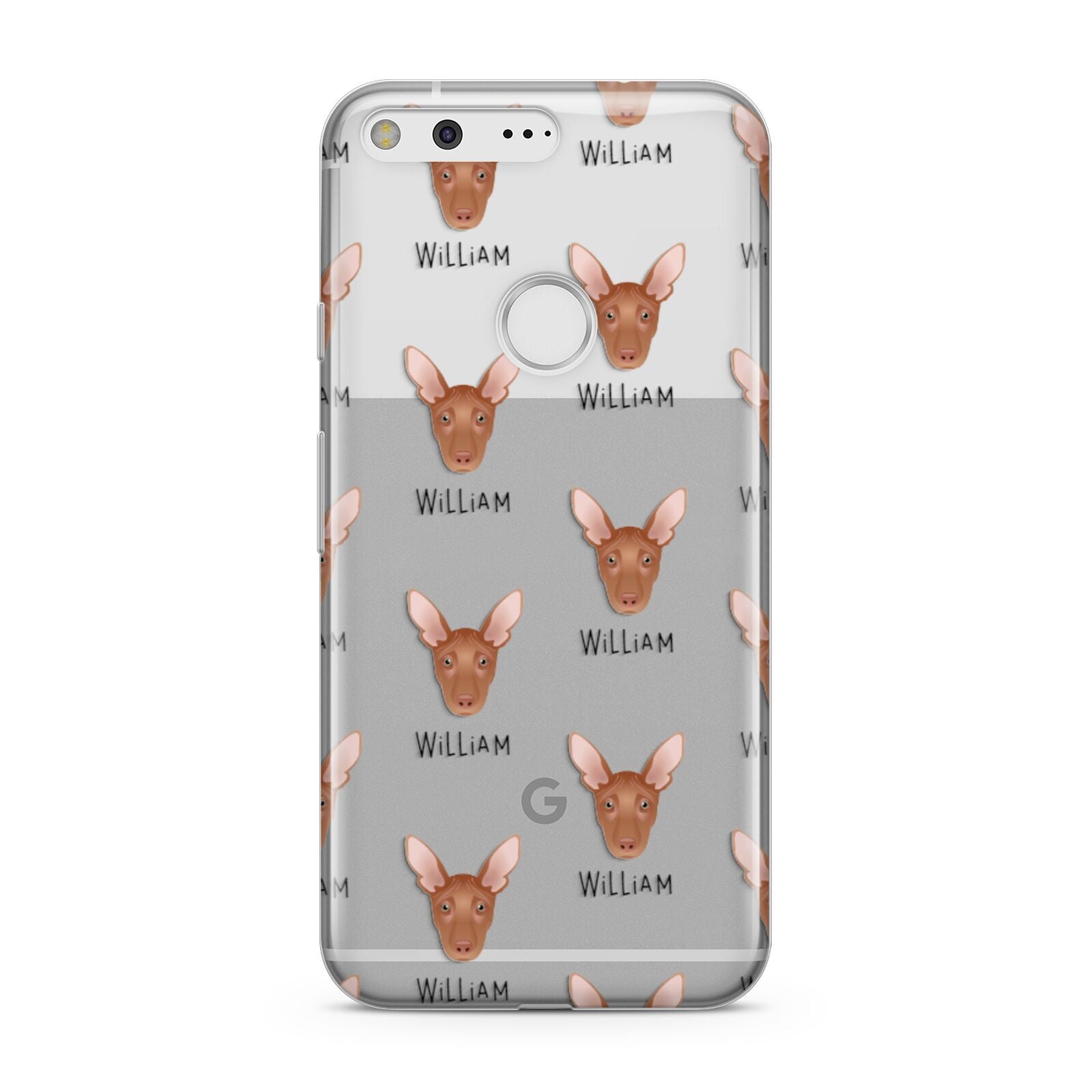 Pharaoh Hound Icon with Name Google Pixel Case