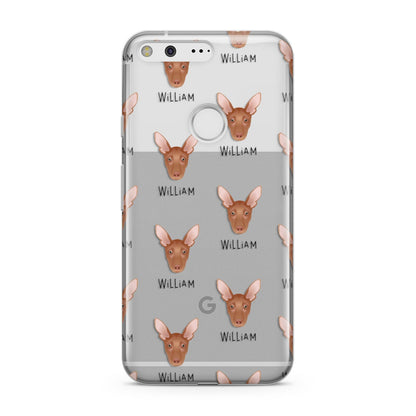 Pharaoh Hound Icon with Name Google Pixel Case