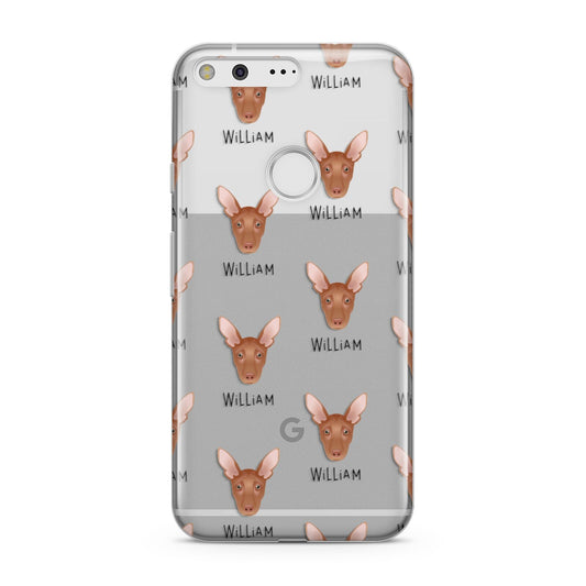Pharaoh Hound Icon with Name Google Pixel Case