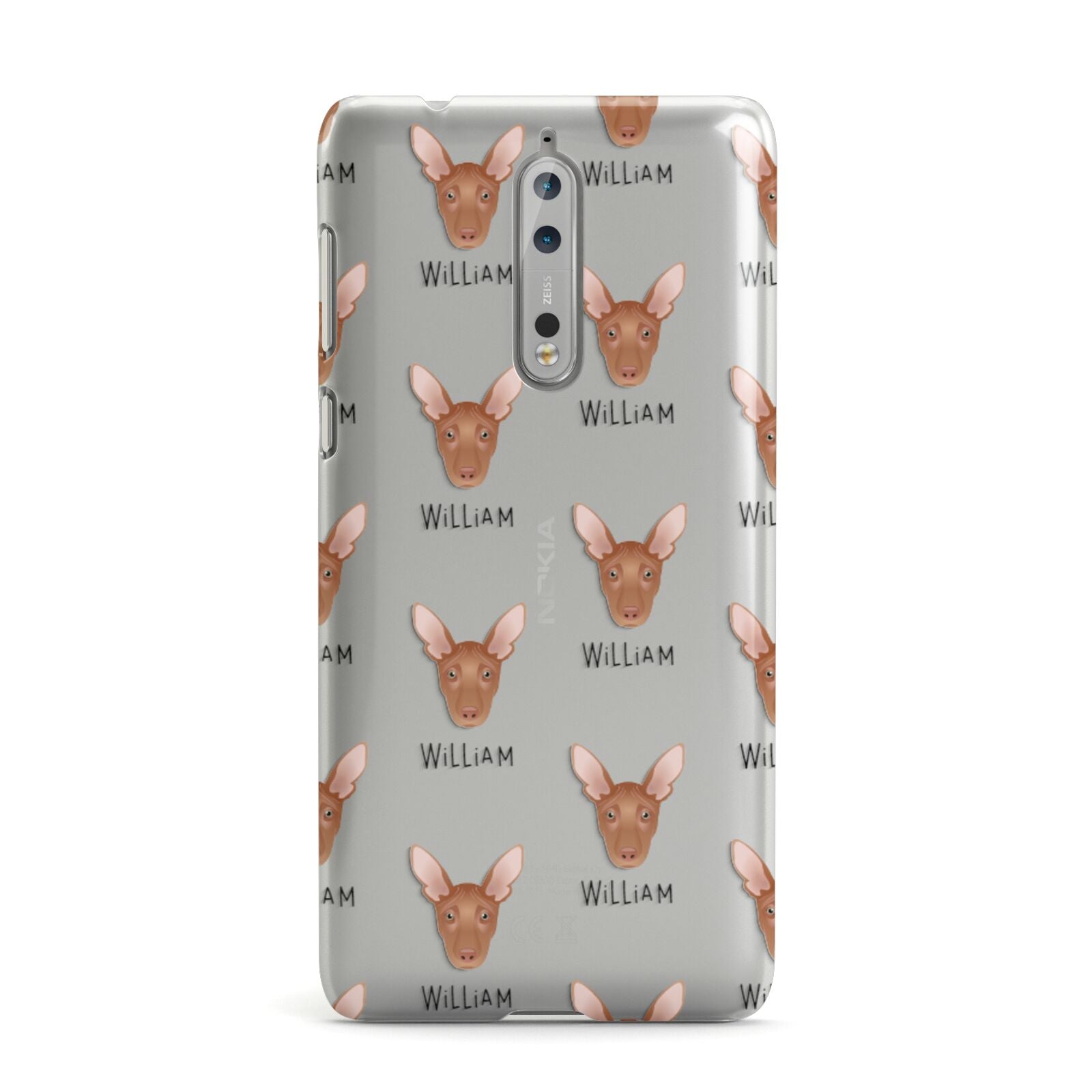 Pharaoh Hound Icon with Name Nokia Case