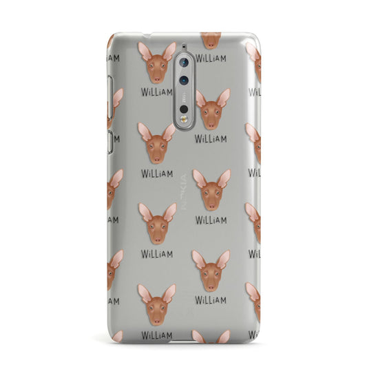 Pharaoh Hound Icon with Name Nokia Case