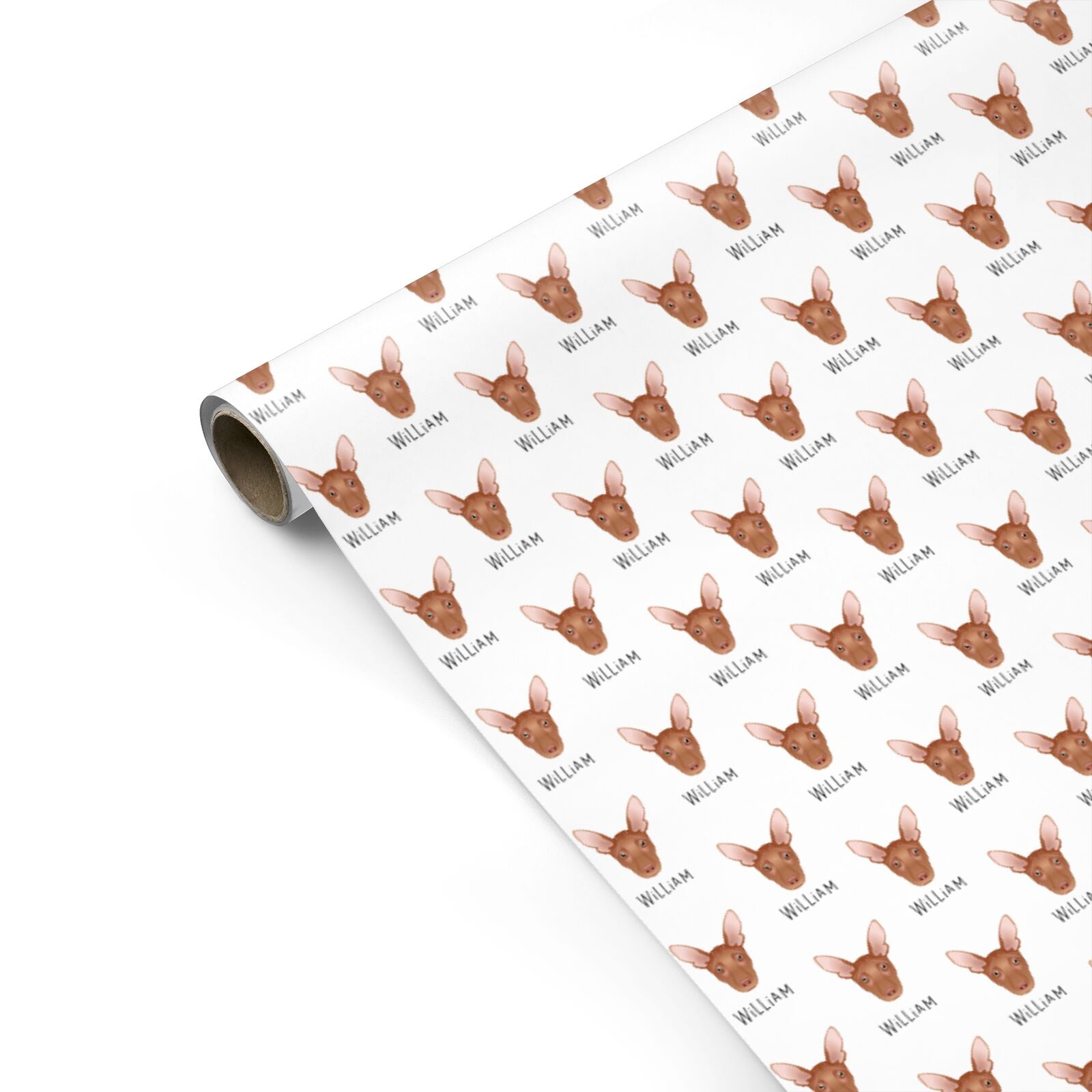 Pharaoh Hound Icon with Name Personalised Gift Wrap