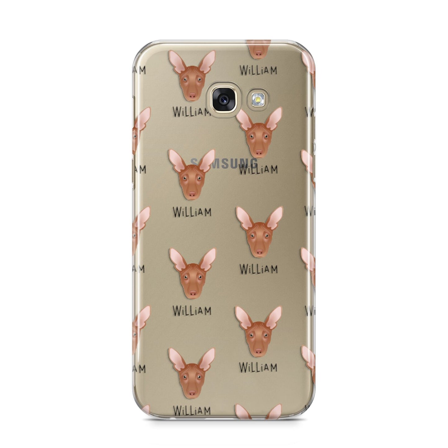 Pharaoh Hound Icon with Name Samsung Galaxy A5 2017 Case on gold phone