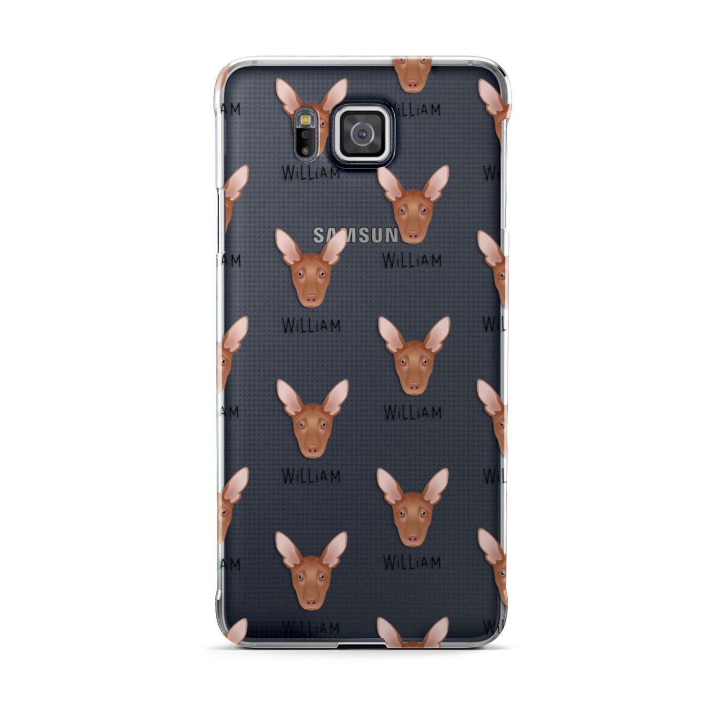 Pharaoh Hound Icon with Name Samsung Galaxy Alpha Case