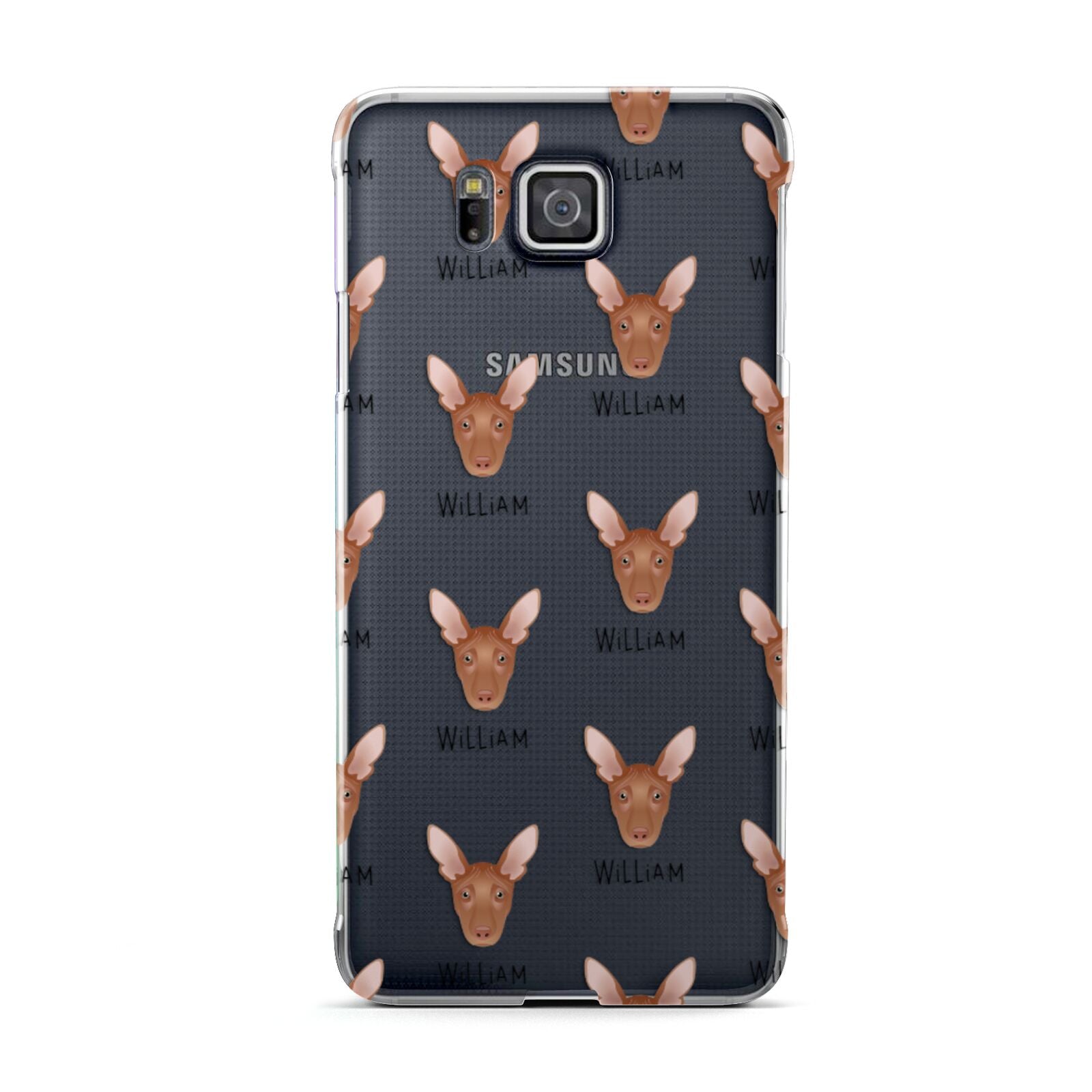 Pharaoh Hound Icon with Name Samsung Galaxy Alpha Case
