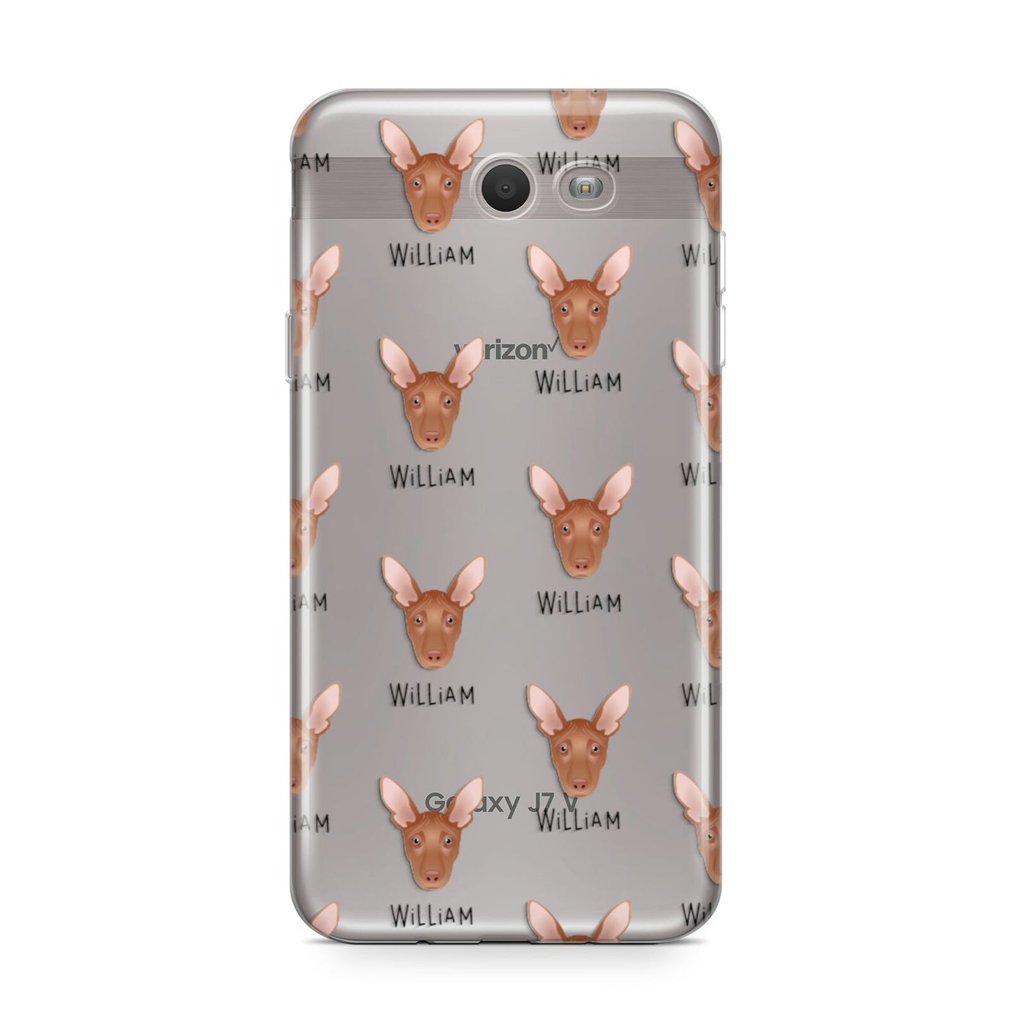 Pharaoh Hound Icon with Name Samsung Galaxy J7 2017 Case