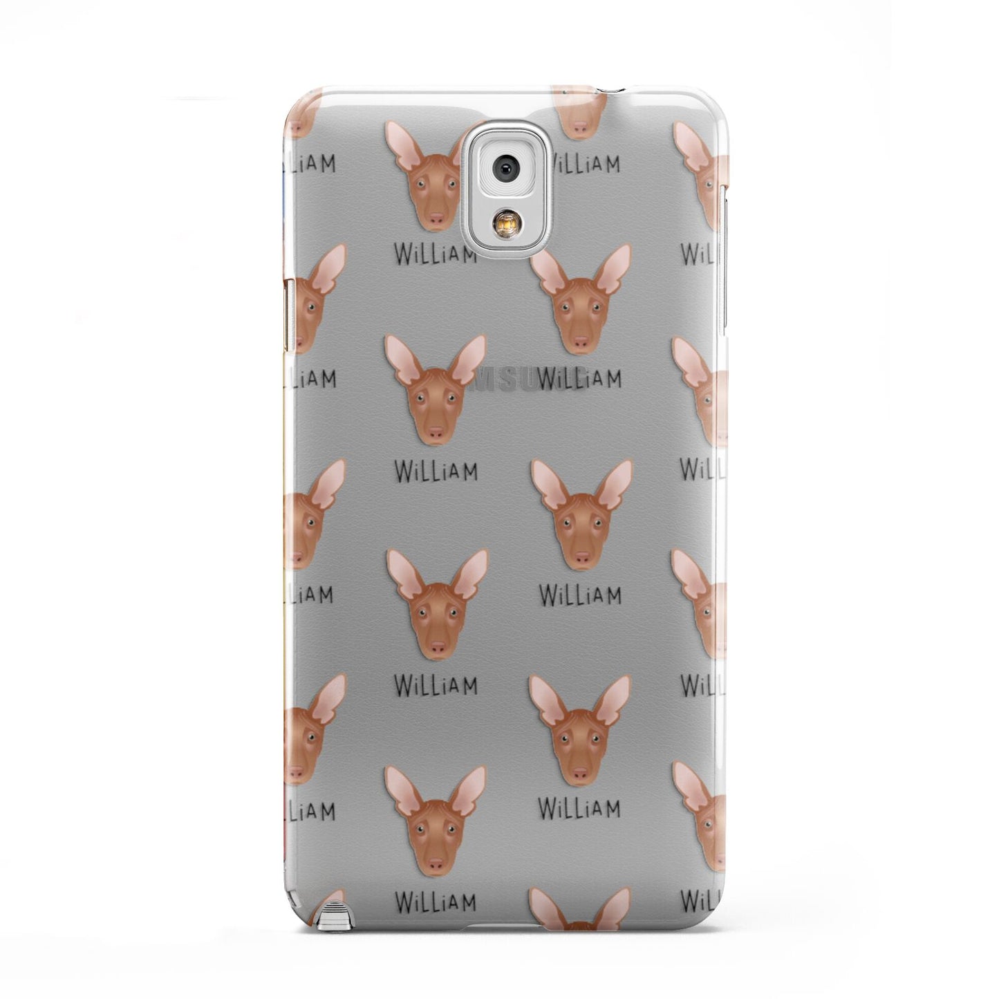 Pharaoh Hound Icon with Name Samsung Galaxy Note 3 Case
