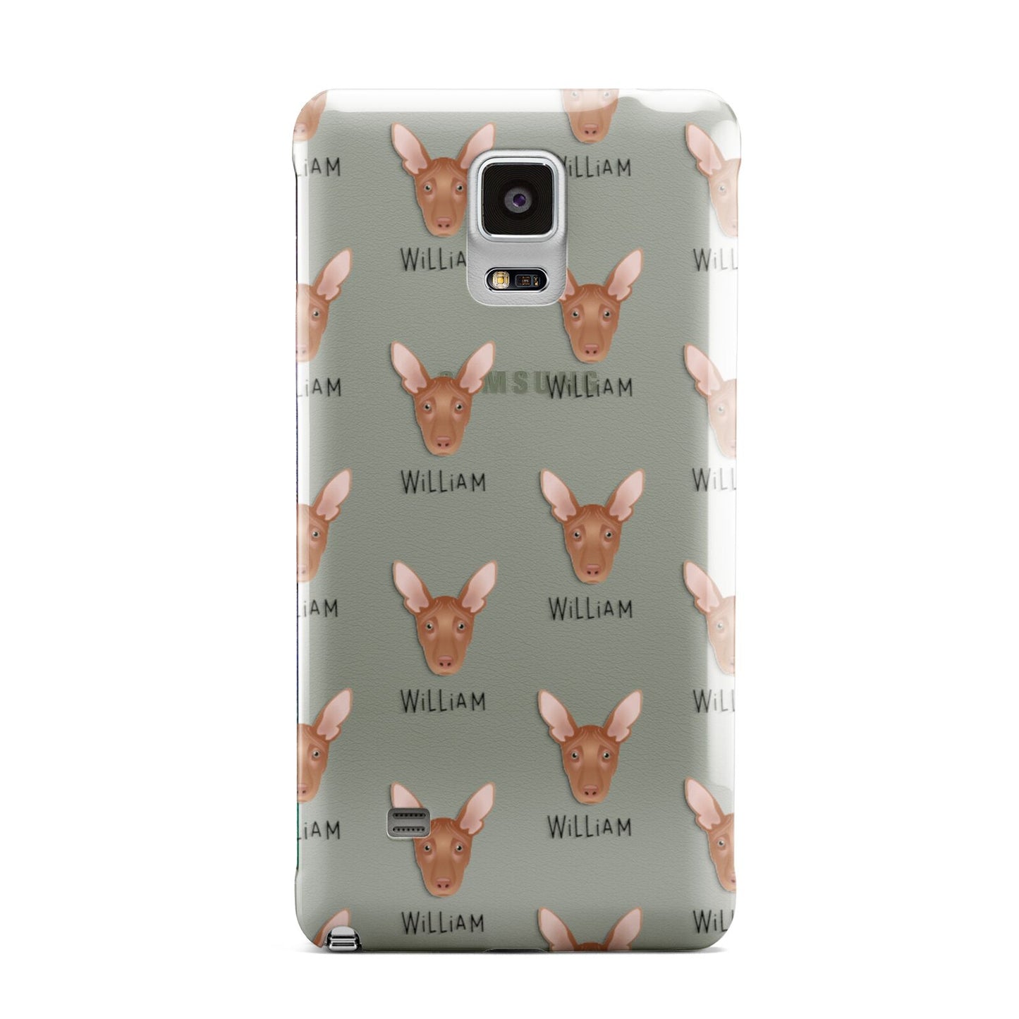 Pharaoh Hound Icon with Name Samsung Galaxy Note 4 Case