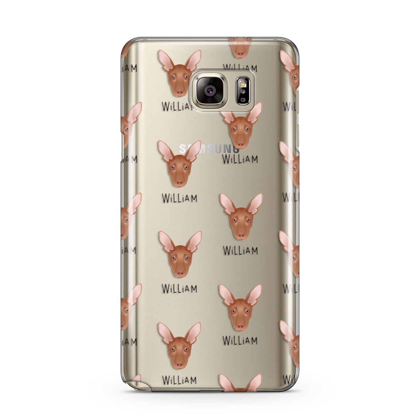 Pharaoh Hound Icon with Name Samsung Galaxy Note 5 Case