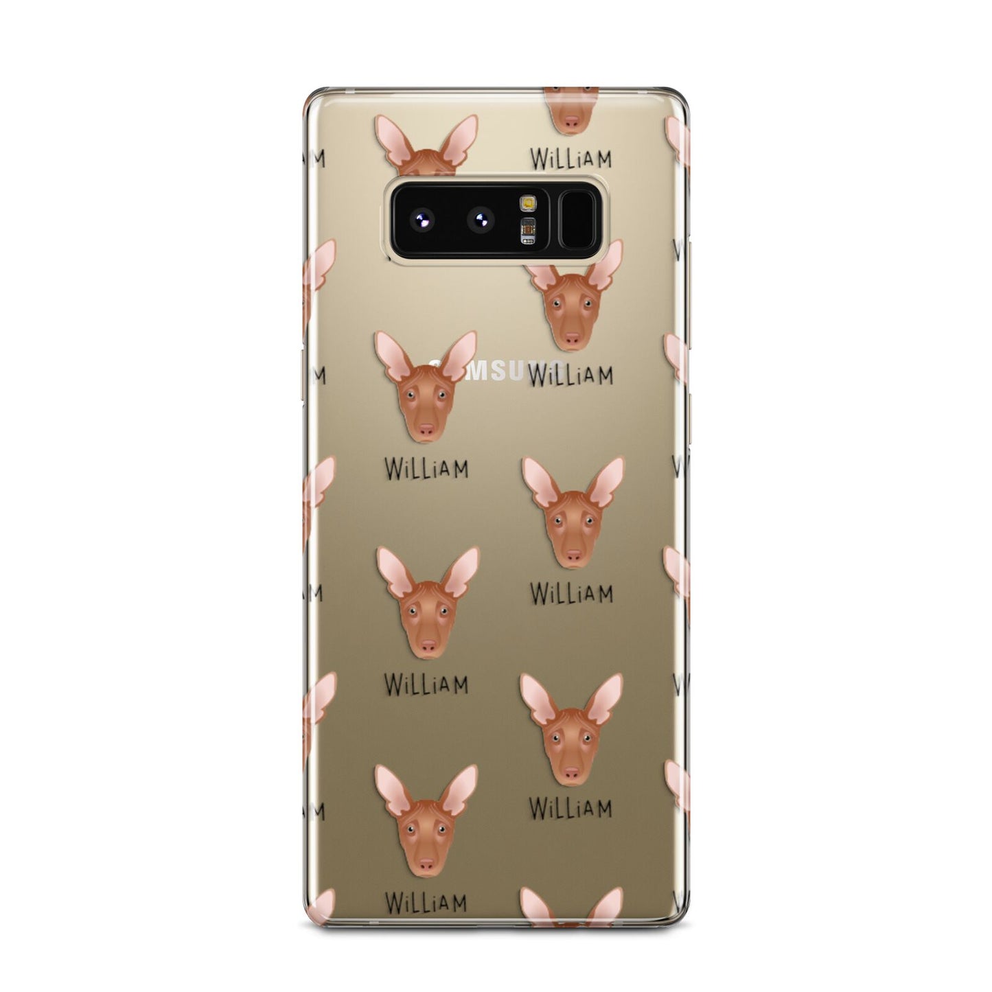 Pharaoh Hound Icon with Name Samsung Galaxy Note 8 Case