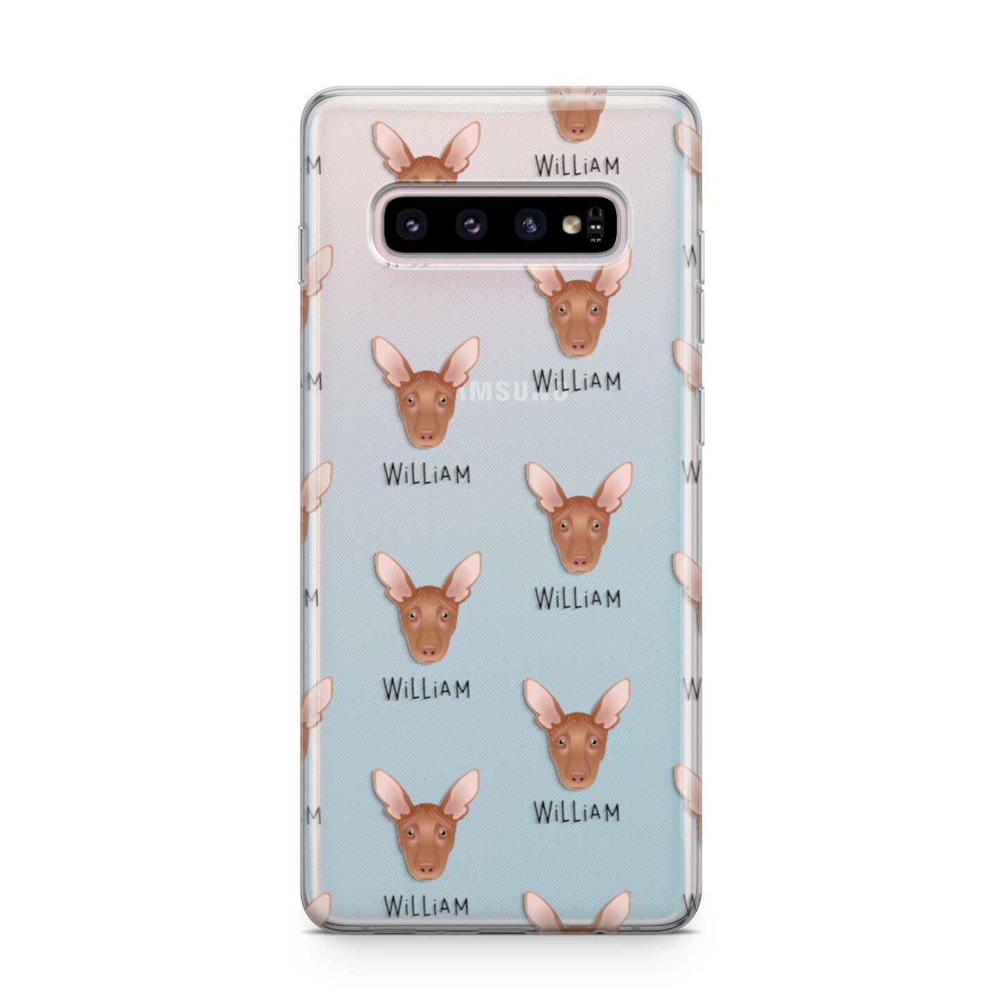 Pharaoh Hound Icon with Name Samsung Galaxy S10 Plus Case