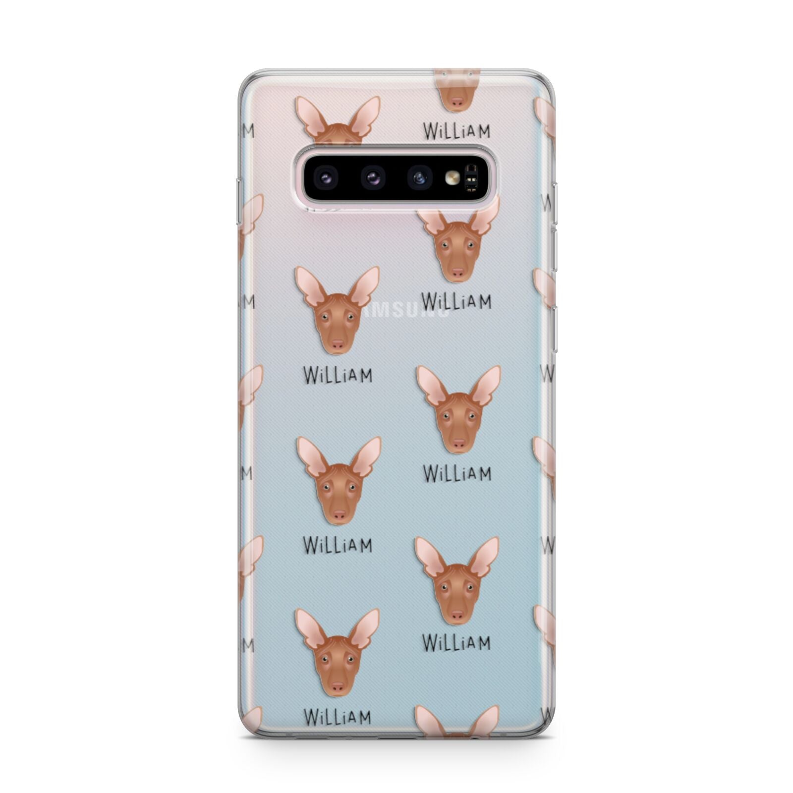 Pharaoh Hound Icon with Name Samsung Galaxy S10 Plus Case