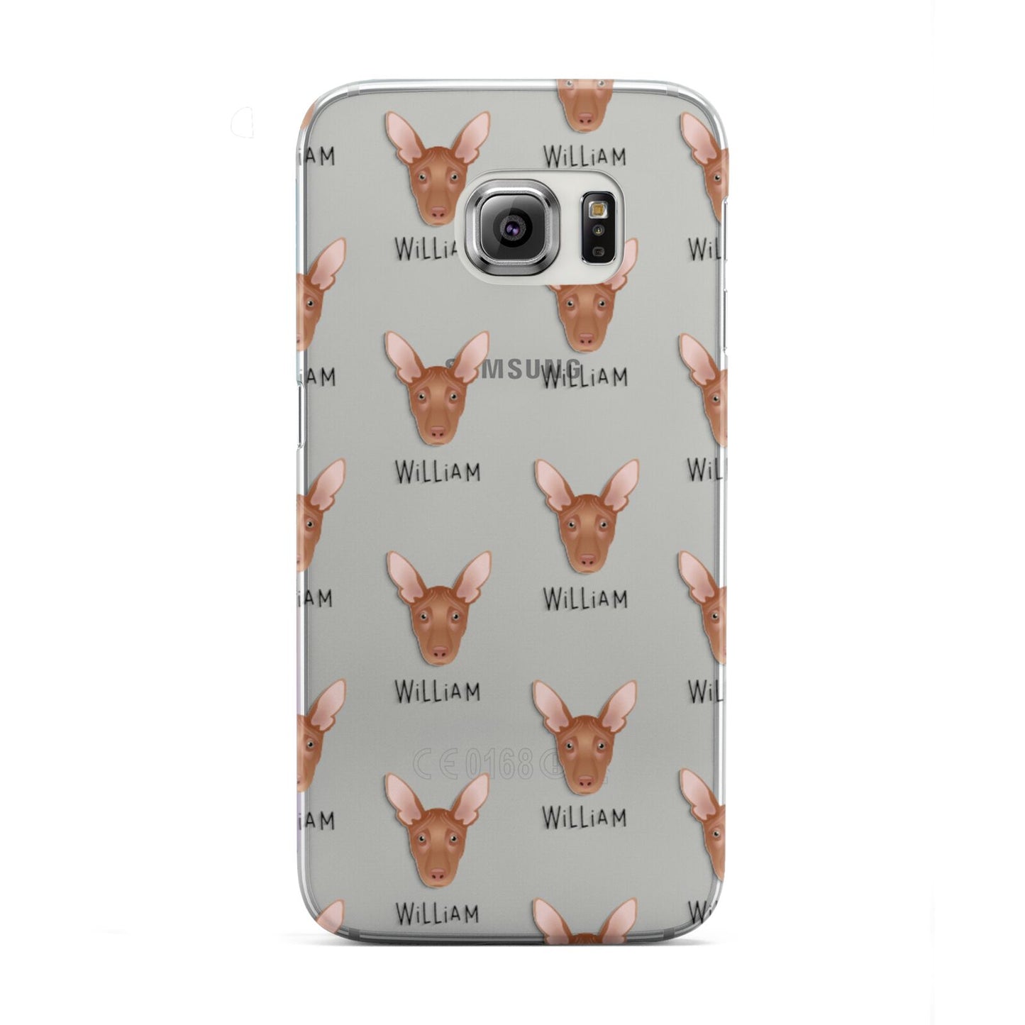 Pharaoh Hound Icon with Name Samsung Galaxy S6 Edge Case