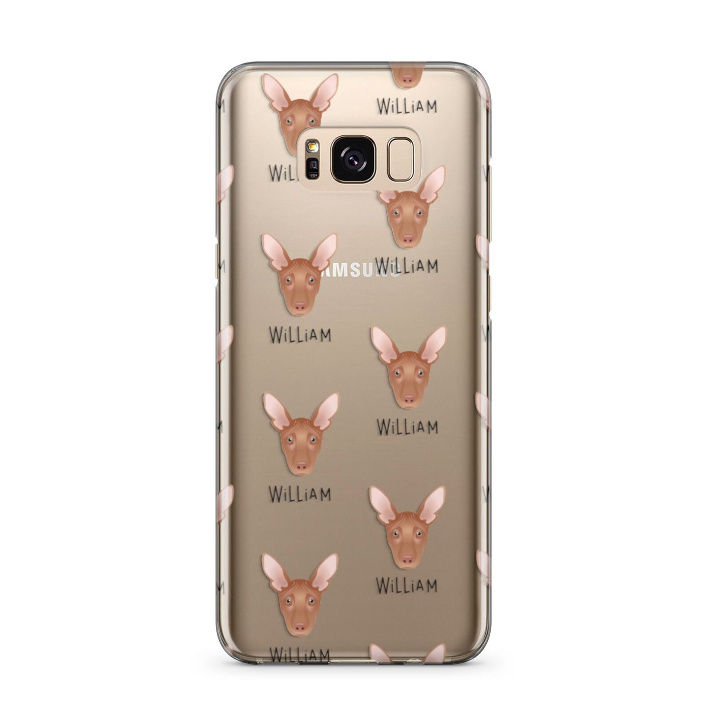Pharaoh Hound Icon with Name Samsung Galaxy S8 Plus Case