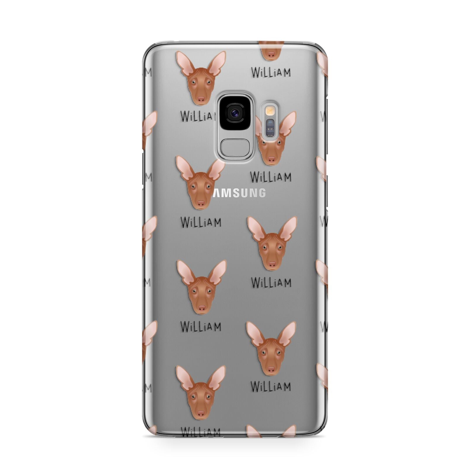 Pharaoh Hound Icon with Name Samsung Galaxy S9 Case