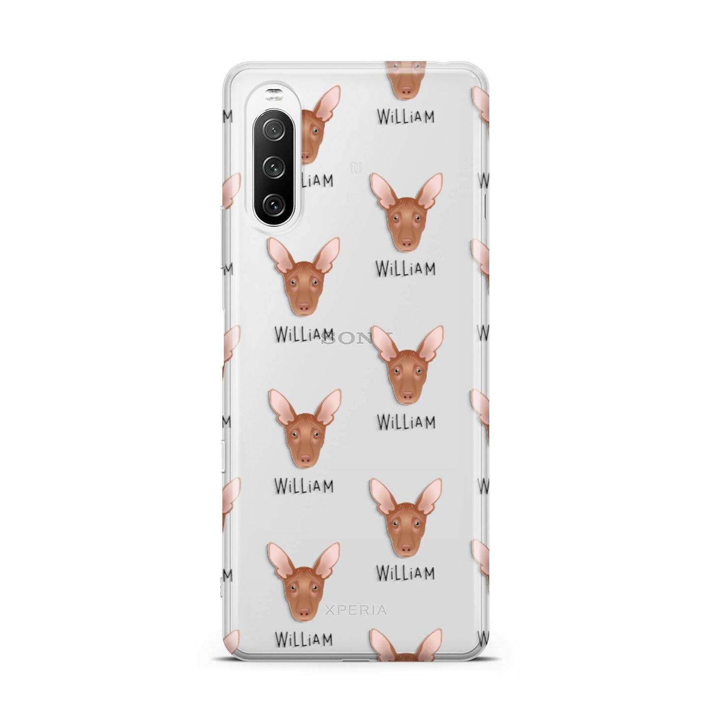 Pharaoh Hound Icon with Name Sony Xperia 10 III Case