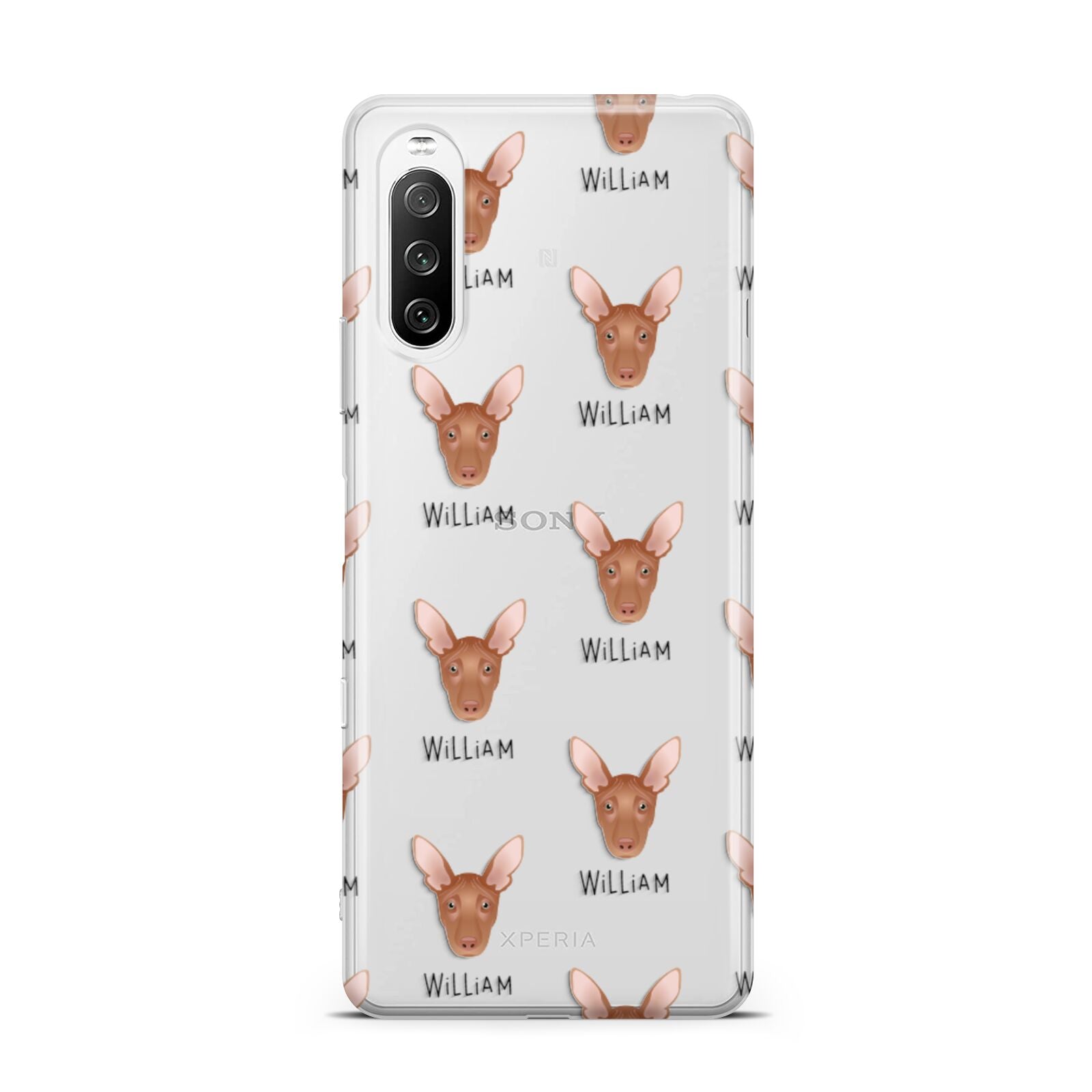 Pharaoh Hound Icon with Name Sony Xperia 10 III Case