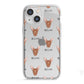 Pharaoh Hound Icon with Name iPhone 13 Mini TPU Impact Case with White Edges