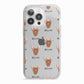 Pharaoh Hound Icon with Name iPhone 13 Pro TPU Impact Case with White Edges