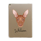 Pharaoh Hound Personalised Apple iPad Gold Case