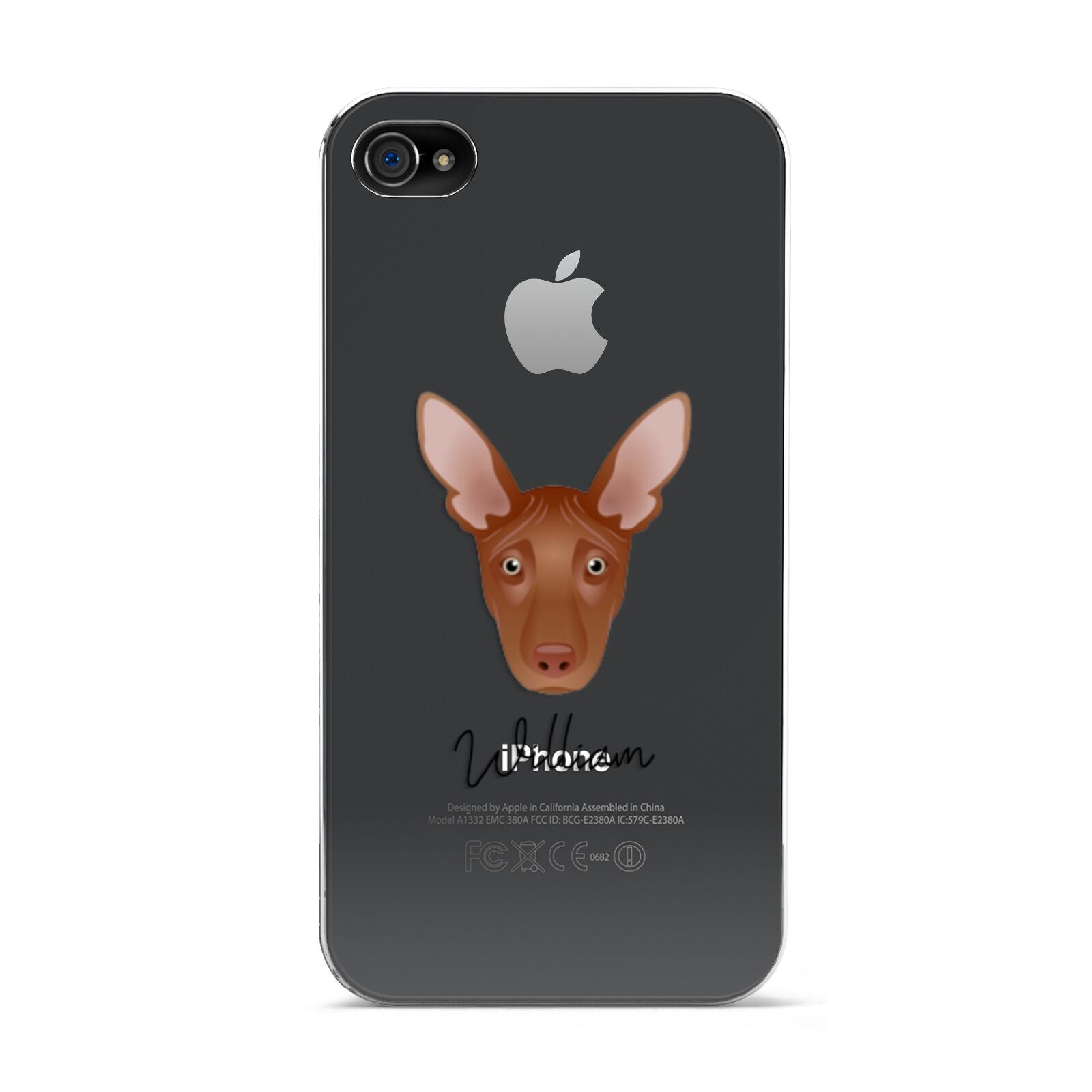 Pharaoh Hound Personalised Apple iPhone 4s Case