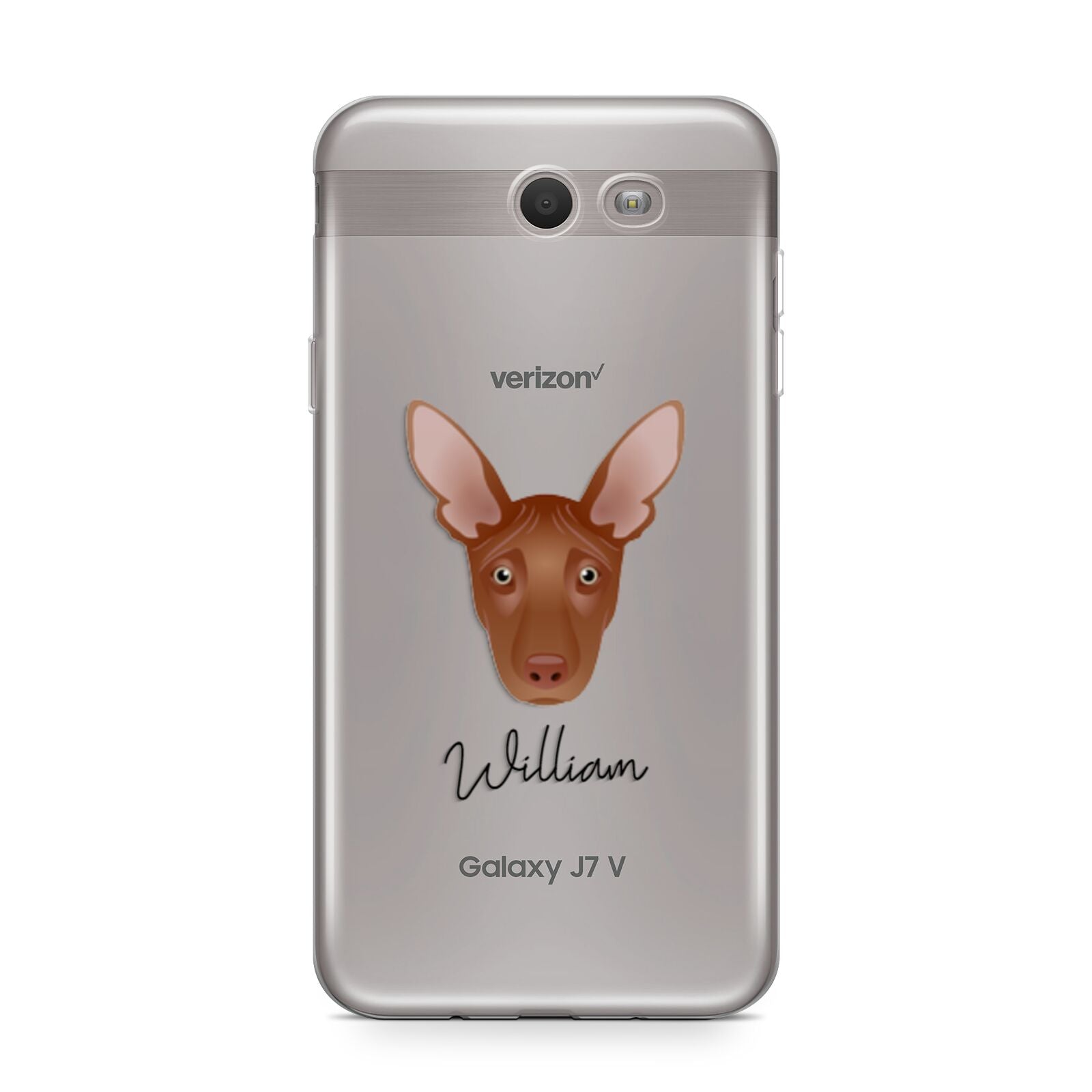 Pharaoh Hound Personalised Samsung Galaxy J7 2017 Case