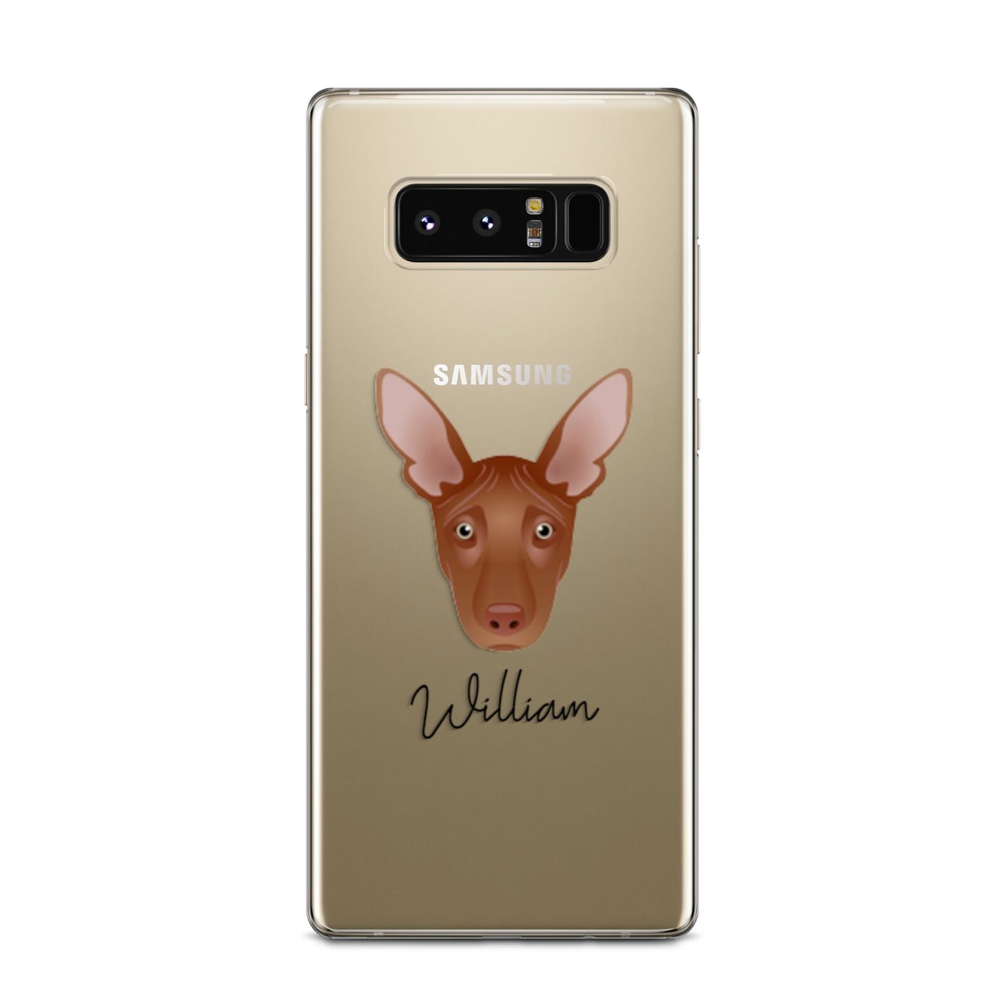 Pharaoh Hound Personalised Samsung Galaxy Note 8 Case