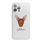 Pharaoh Hound Personalised iPhone 13 Pro Max Clear Bumper Case
