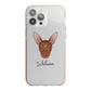 Pharaoh Hound Personalised iPhone 13 Pro Max TPU Impact Case with Pink Edges