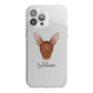 Pharaoh Hound Personalised iPhone 13 Pro Max TPU Impact Case with White Edges