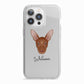 Pharaoh Hound Personalised iPhone 13 Pro TPU Impact Case with White Edges