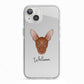 Pharaoh Hound Personalised iPhone 13 TPU Impact Case with White Edges