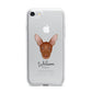 Pharaoh Hound Personalised iPhone 7 Bumper Case on Silver iPhone