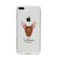 Pharaoh Hound Personalised iPhone 8 Plus Bumper Case on Silver iPhone