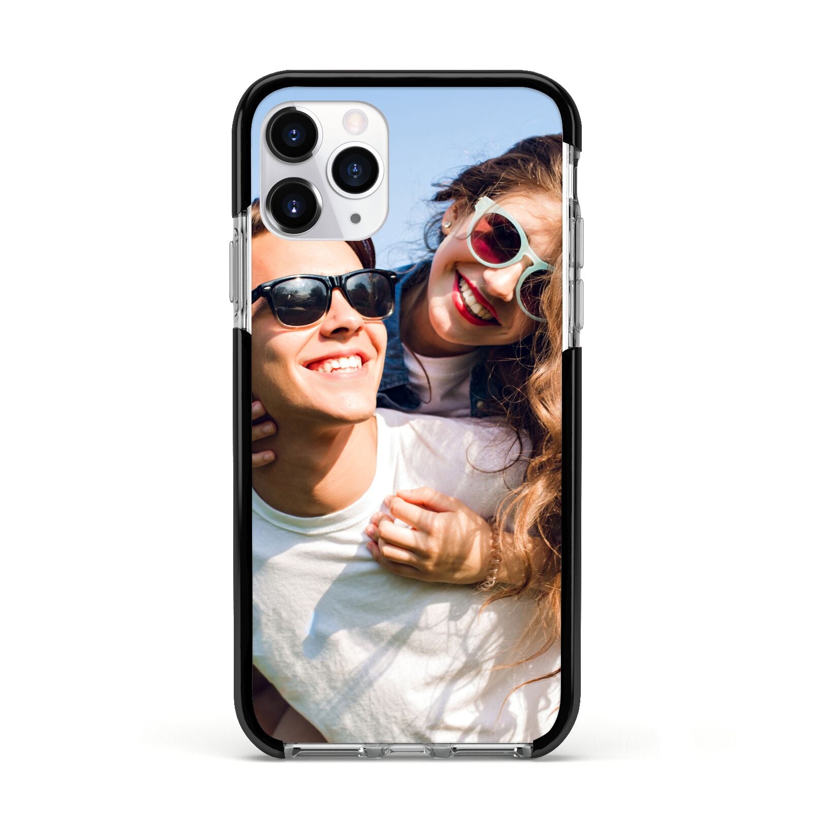 Photo Apple iPhone 11 Pro in Silver with Black Impact Case